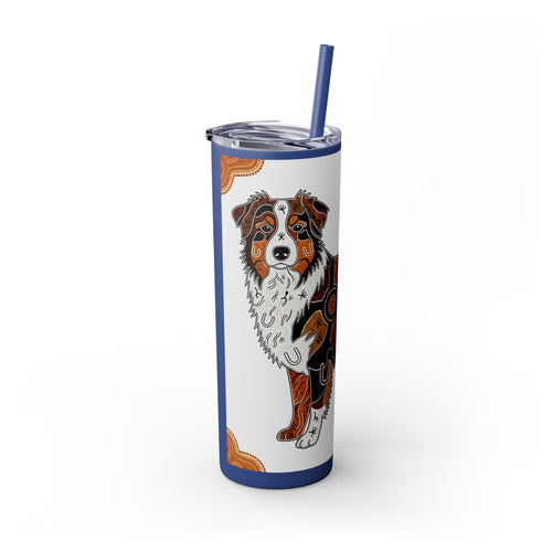 Skinny Tumbler with Straw – 20 oz Stainless Steel Cup