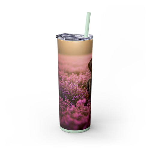 Skinny Tumbler with Straw – 20 oz Stainless Steel Cup