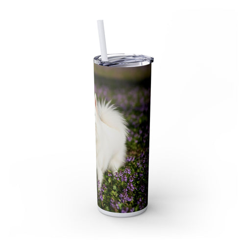 Skinny Tumbler with Straw – 20 oz Stainless Steel Cup