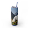 Skinny Tumbler with Straw – 20 oz Stainless Steel Cup