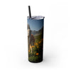 Skinny Tumbler with Straw – 20 oz Stainless Steel Cup