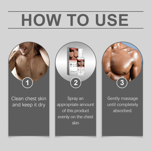 Men's Chest Spray, Breast Contour Gentle Skin Care Spray - Audubon, NJ ...