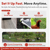 RentACoop Black Non-Electric Boundary Fence