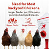 RentACoop Chicken Feeder & Waterer Set– 25lb No-Waste Feeder with 4 Large Ports + 5-Gallon Waterer with Auto-Fill Cups & Horizontal Nipples