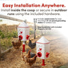 RentACoop 25lb BPA-Free Chicken Feeder with 4 Large Ports and Adjustable Stand - Center Placement