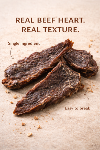 Beef Heart for Dogs & Cats | Protein-Rich Treat | Whisker & Tail Co.