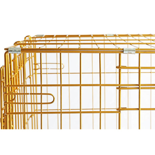 24-42 Collapsible Copper Gold Dog Crate GLD24-42