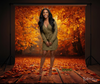 New Red Fall/Autumn Winter Knitted Sweater Dress for women