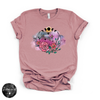 Flowering Full Moon Tee | Floral Celestial Graphic T-Shirt