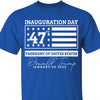 Election Inauguration Day, Trump 47th President Shirt, President Trump Won Shirt Dark T1698 - GOP