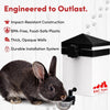 RAC Paws By RentACoop 64oz(2L) Small Animal Drinker with Auto-Fill Metal Cup