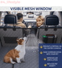 Large Seat Guard Waterproof Back Seat Extended Cover With Mesh Window Storage Pockets