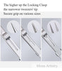 2 Pcs Set 6 Durable Stainless Steel Tweezer Set: Rust-resistant, Highly Elastic, Anti-static