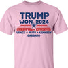 Trump Won 2024, Trump 47th President, Trump Dream Team Activated Shirt Bright T1710 - GOP