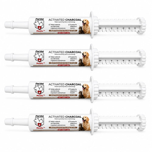 PetVet Medic® Activated Charcoal Syringe for Dogs & Cats — 30 mL
