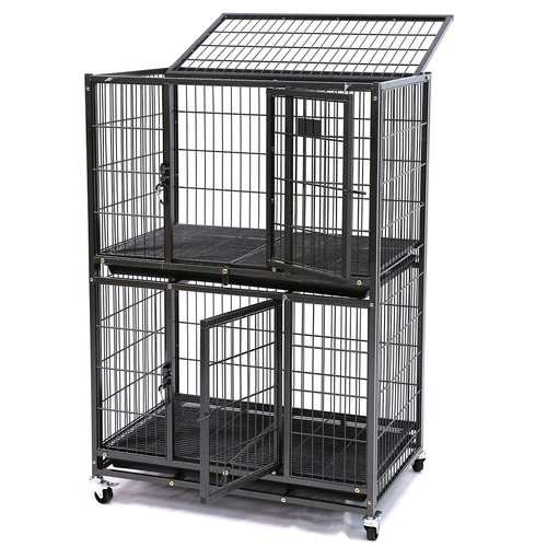 31 Two-Tier Dog Crate 46A