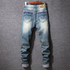 Hong Kong Style Ripped Jeans American Casual Loose