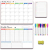 Calendar Magnetic White-board Wall Sticker Learning Schedule Refridgerator Magnets Message Board