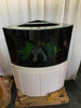 66 gallon GLASS corner bow front aquarium fish tank set NEW!