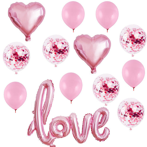 Large One-piece Love Confession Aluminum Film Balloon Valentine's Day