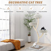 70 Tall Metal Cat Tree Tower with 3 Plush Perches & Sisal Scratching Posts