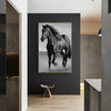 Art Canvas Animal Dark Horse Wall Art Living Room Home Decor