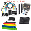 Multifunctional Rally TPE11 Piece Set Fitness Rally Rope Latex Elastic Cord Resistance Ring