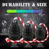 USA-K9 Magnum Grenade Shaped Durable Rubber Chew Toy, Treat Dispenser, Reward Toy, Tug Toy, and Retrieving Toy - Black Magnum