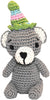 Birthday Bear Crocheted Knit Knack Pet Toy