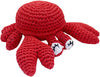 Clawdius The Crab Crocheted Knit Knack Pet Toy