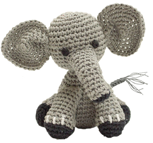 Elephant Crocheted Knit Knack Pet Toy