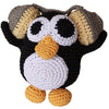 Hipster Penguin Crocheted Knit Knack Pet Toy