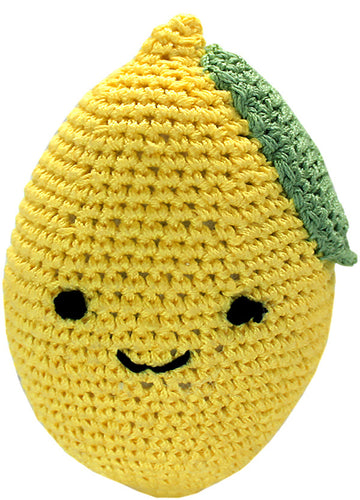 Lemon Crocheted Knit Knack Pet Toy