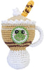 Latte Crocheted Knit Knack Pet Toy