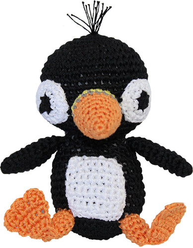 Puffin Penguin Crocheted Knit Knack Pet Toy