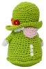 Queeny the Gnome Queen Crocheted Knit Knack Pet Toy