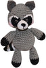 Rowdy The Trash Panda Raccoon  Crocheted Knit Knack Pet Toy