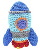 Rocket Ship Crocheted Knit Knack Pet Toy