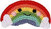 Happy Rainbow Crocheted Knit Knack Pet Toy