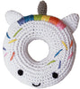 Unicorn Donut Crocheted Knit Knack Pet Toy