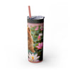 Skinny Tumbler with Straw – 20 oz Stainless Steel Cup