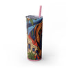 Skinny Tumbler with Straw – 20 oz Stainless Steel Cup