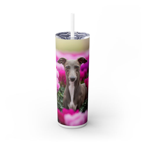 Skinny Tumbler with Straw – 20 oz Stainless Steel Cup