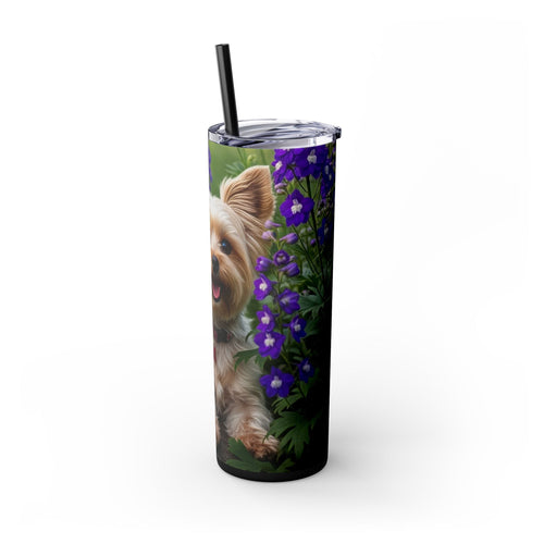 Skinny Tumbler with Straw – 20 oz Stainless Steel Cup