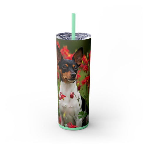 Skinny Tumbler with Straw – 20 oz Stainless Steel Cup