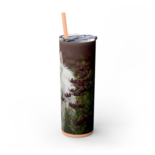 Skinny Tumbler with Straw – 20 oz Stainless Steel Cup