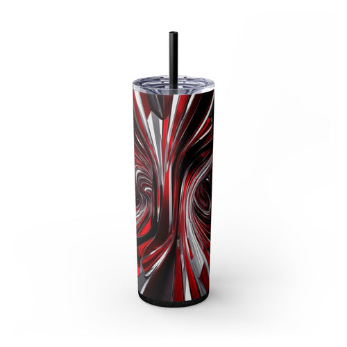 Skinny Tumbler with Straw – 20 oz Stainless Steel Cup