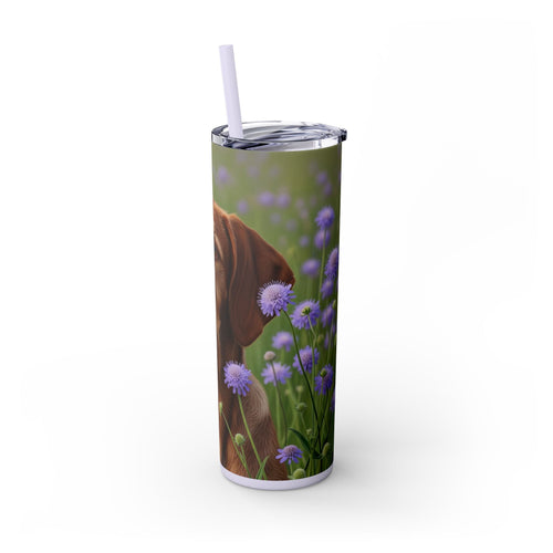 Skinny Tumbler with Straw – 20 oz Stainless Steel Cup