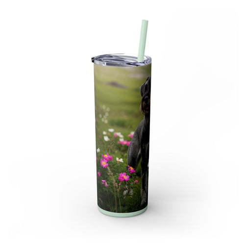 Skinny Tumbler with Straw – 20 oz Stainless Steel Cup