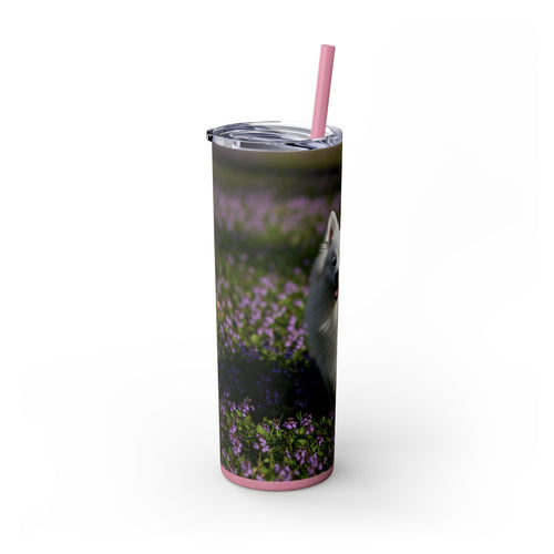 Skinny Tumbler with Straw – 20 oz Stainless Steel Cup